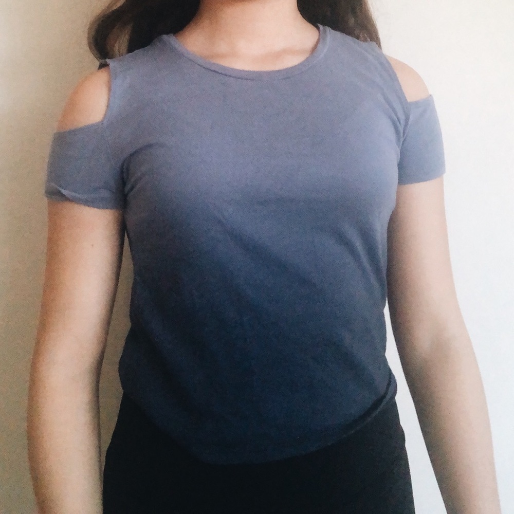blue shirt